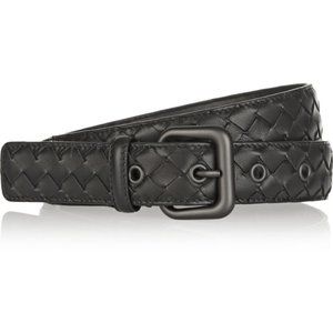 Bottega Venetta Intrecciato Woven Leather Belt